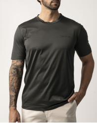 Castello d'Oro Dark Green T-shirt 100% Cotton Regular Fit thumbnail 1